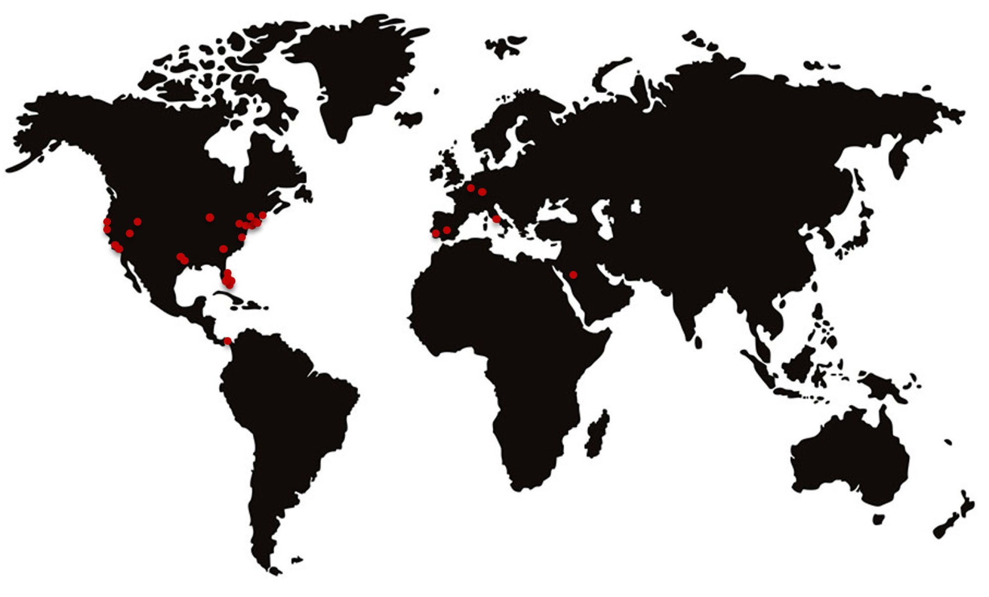 Map of ITALKRAFT locations. Map of ITALKRAFT locations.