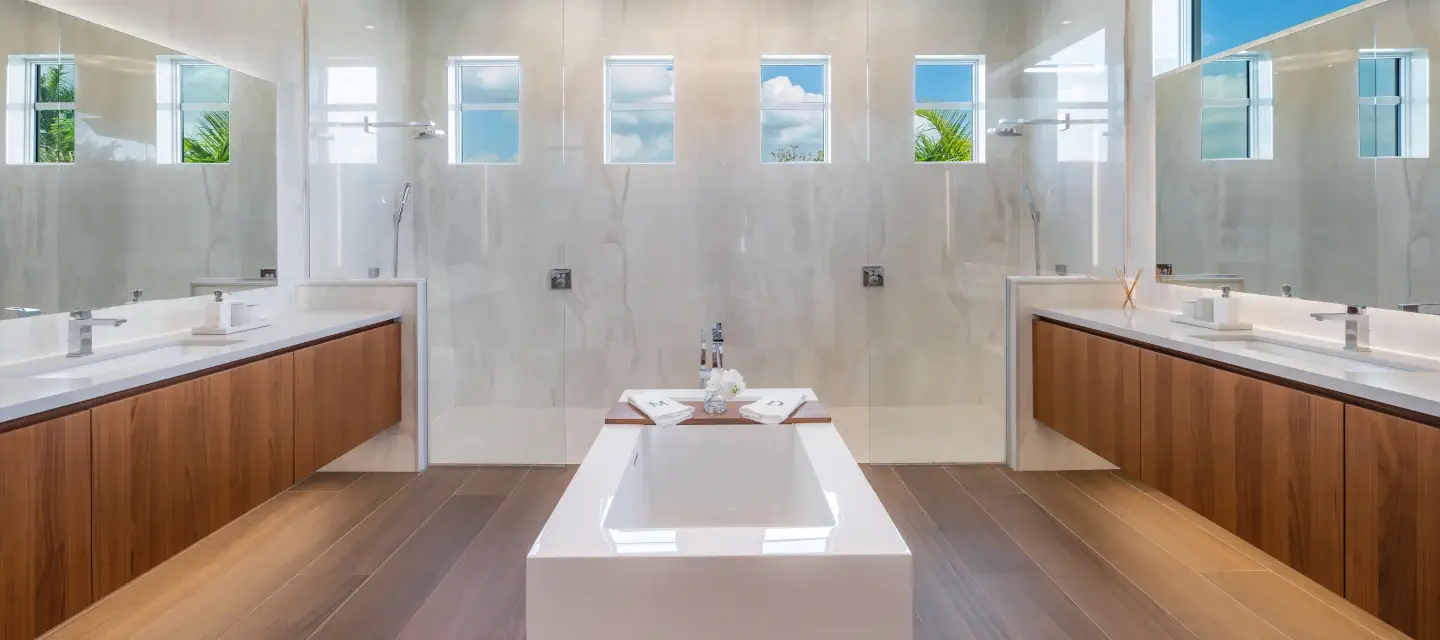 custom luxury bath marble